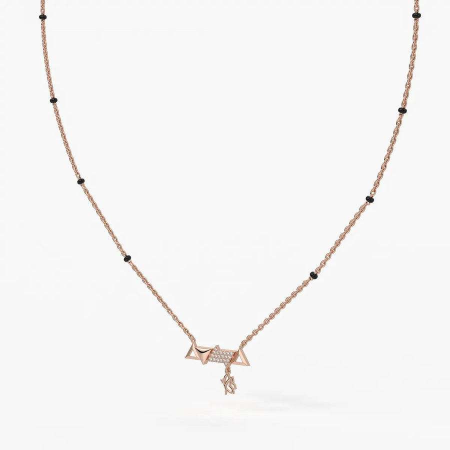 Triovelle Diamond Glyph Mangalsutra