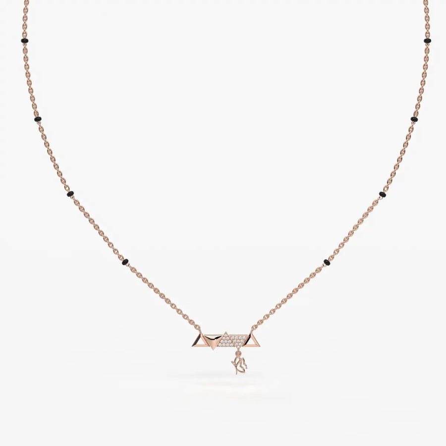 Triovelle Diamond Glyph Mangalsutra