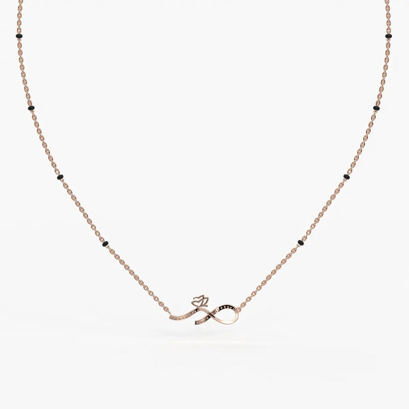 Inflore Diamond Infinity Mangalsutra