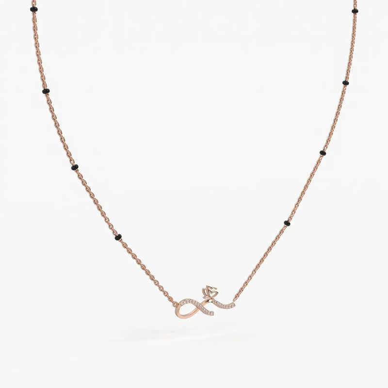 Inflore Diamond Infinity Mangalsutra