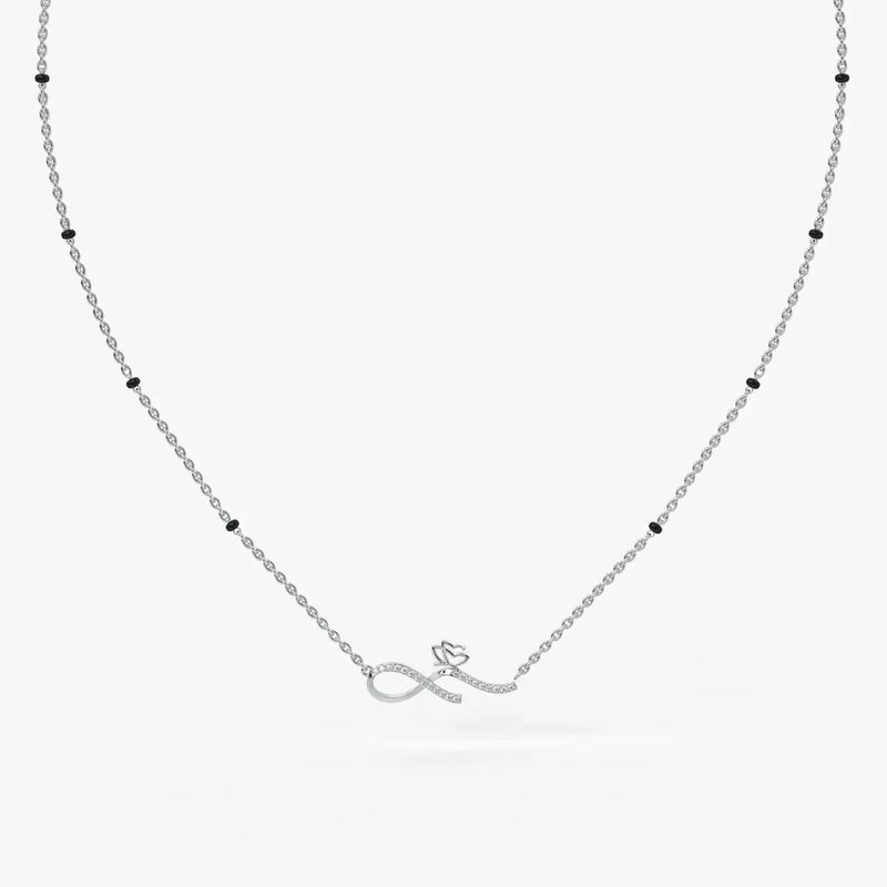 Inflore Diamond Infinity Mangalsutra