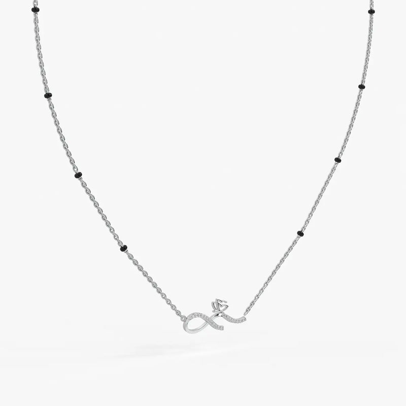 Inflore Diamond Infinity Mangalsutra
