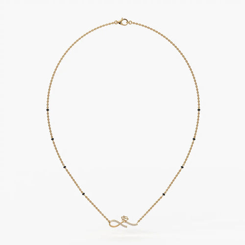 Inflore Diamond Infinity Mangalsutra