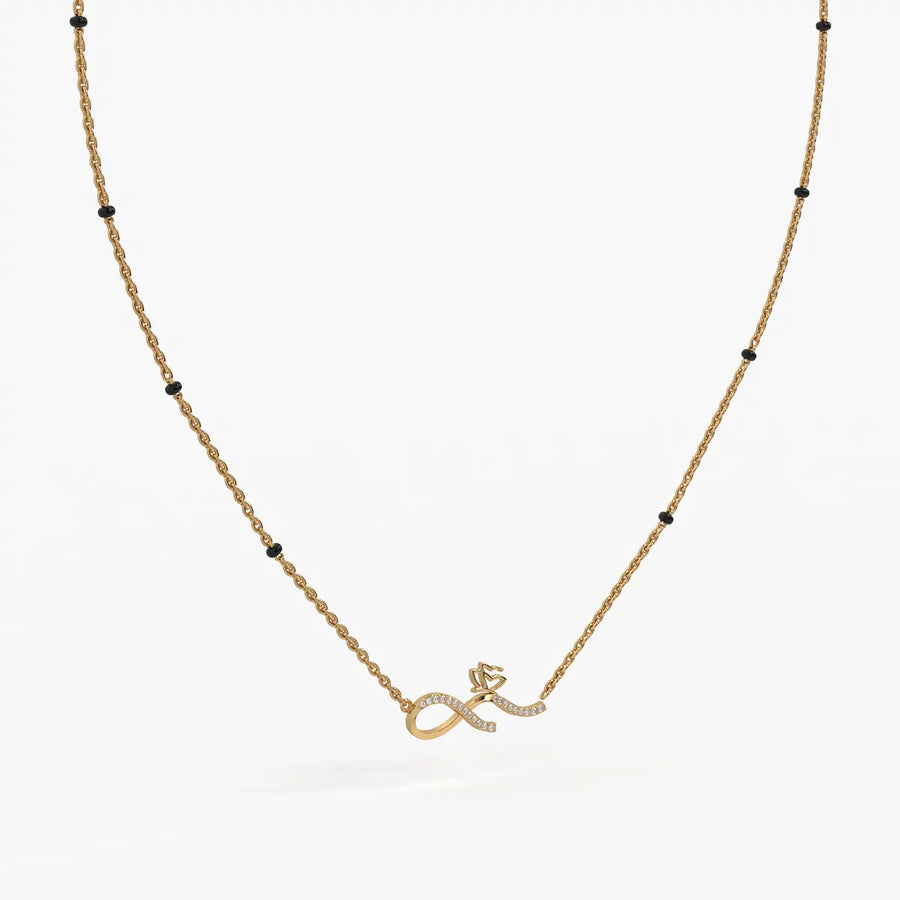 Inflore Diamond Infinity Mangalsutra