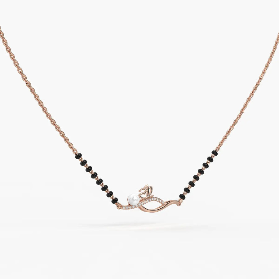 Pearl Bloom Wave Mangalsutra