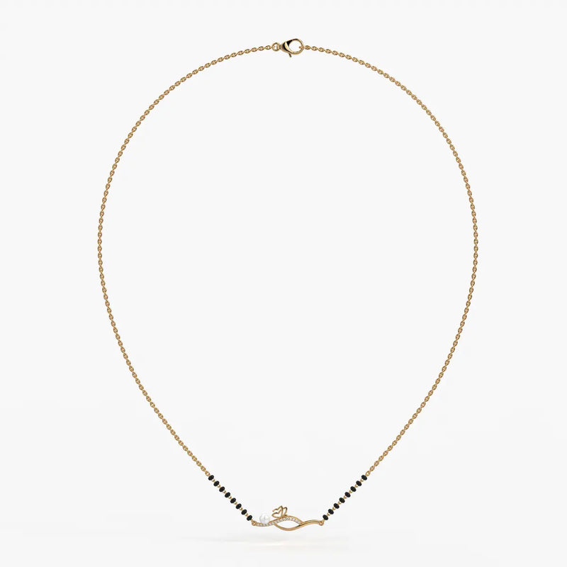 Pearl Bloom Wave Mangalsutra