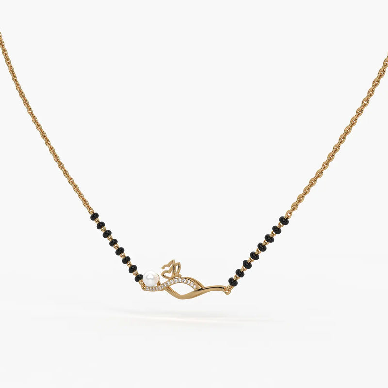Pearl Bloom Wave Mangalsutra