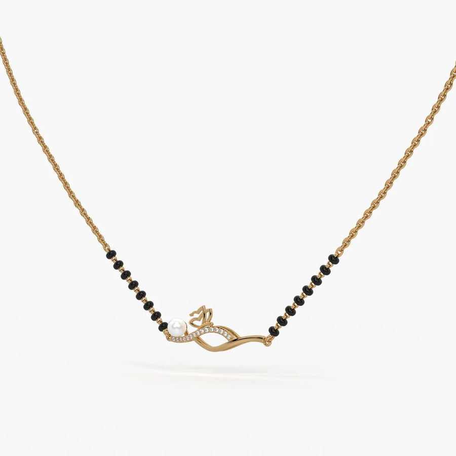 Pearl Bloom Wave Mangalsutra