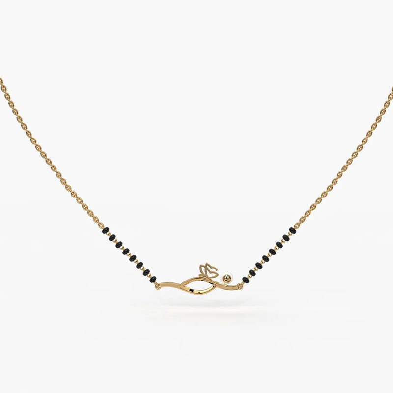 Pearl Bloom Wave Mangalsutra