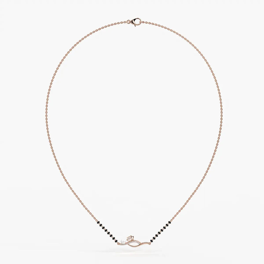 Pearl Bloom Wave Mangalsutra