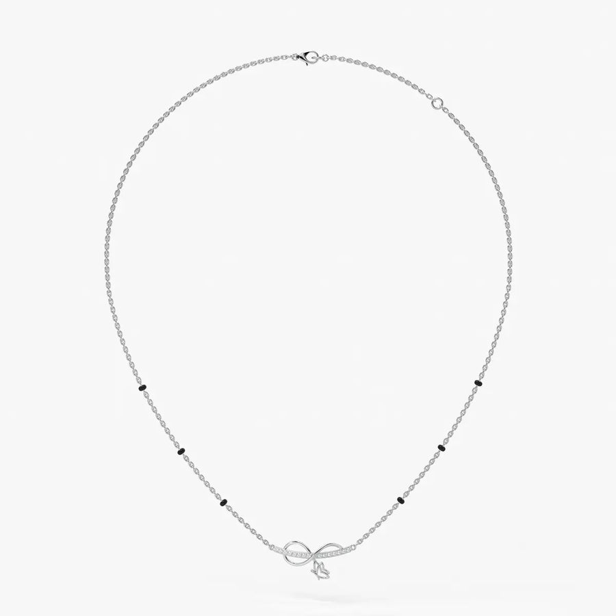 Luvirelle Diamond Bowdrop Mangalsutra Necklace
