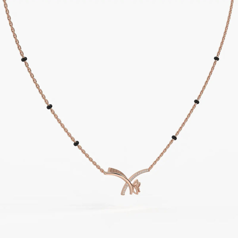 Vyelora Floral Arc Mangalsutra
