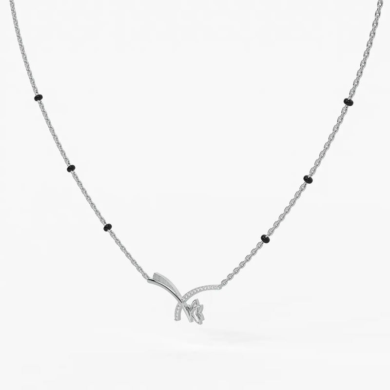 Vyelora Floral Arc Mangalsutra