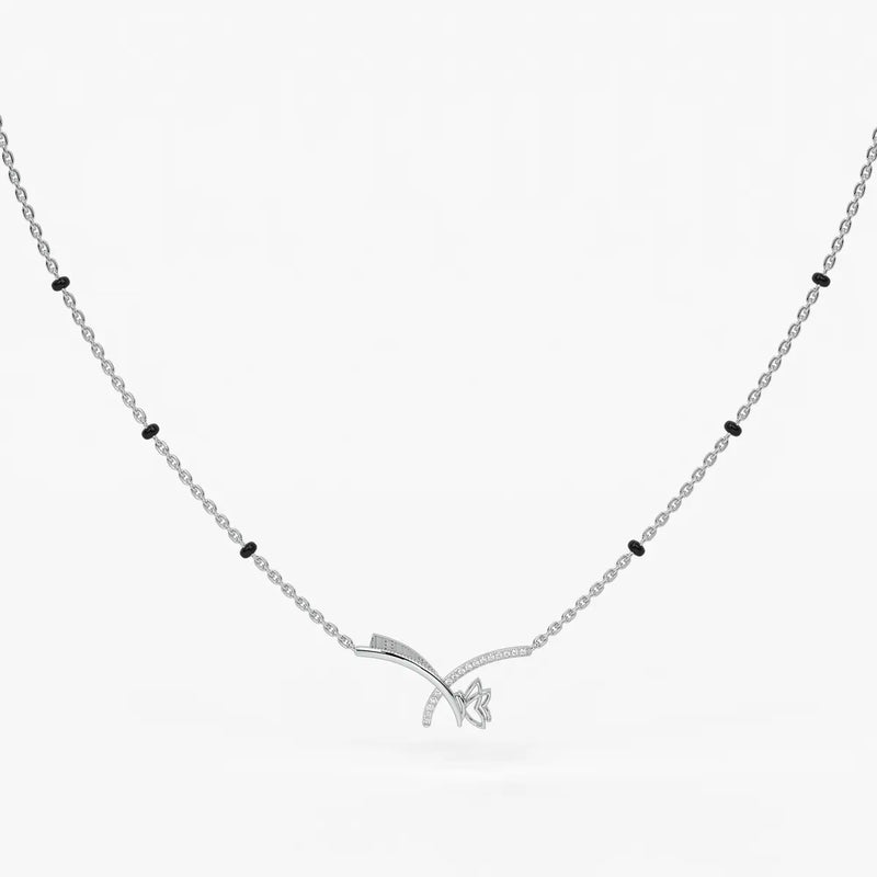 Vyelora Floral Arc Mangalsutra