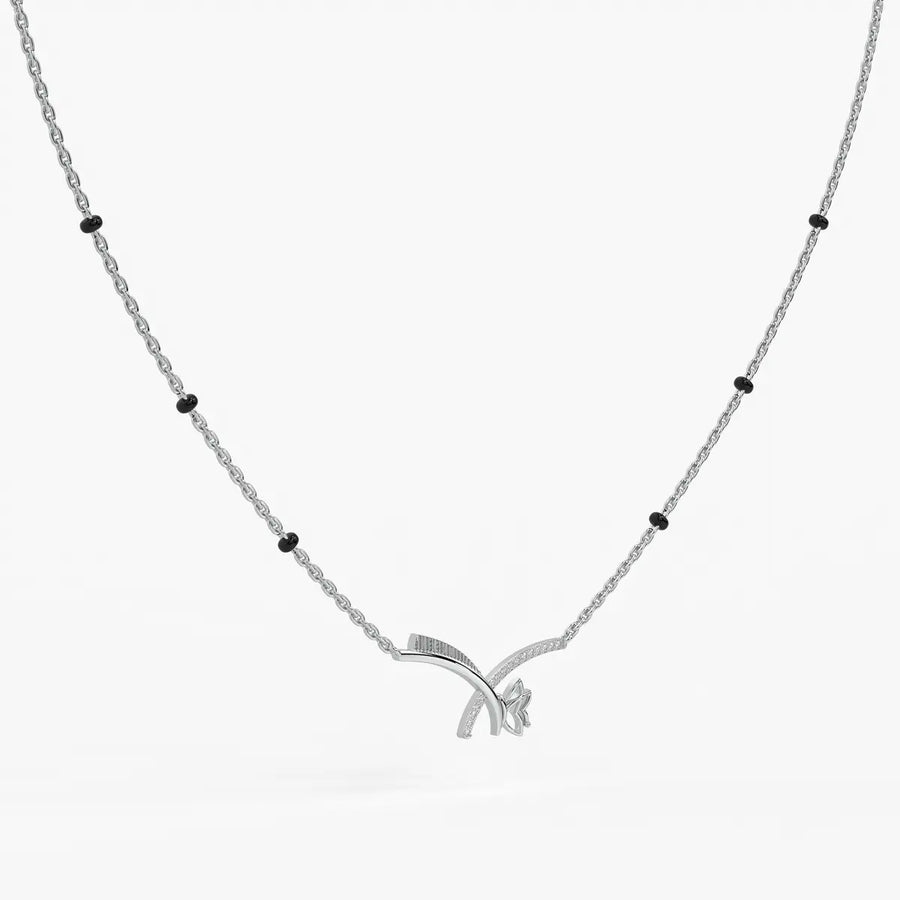 Vyelora Floral Arc Mangalsutra