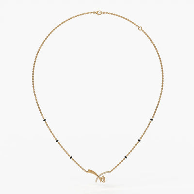 Vyelora Floral Arc Mangalsutra