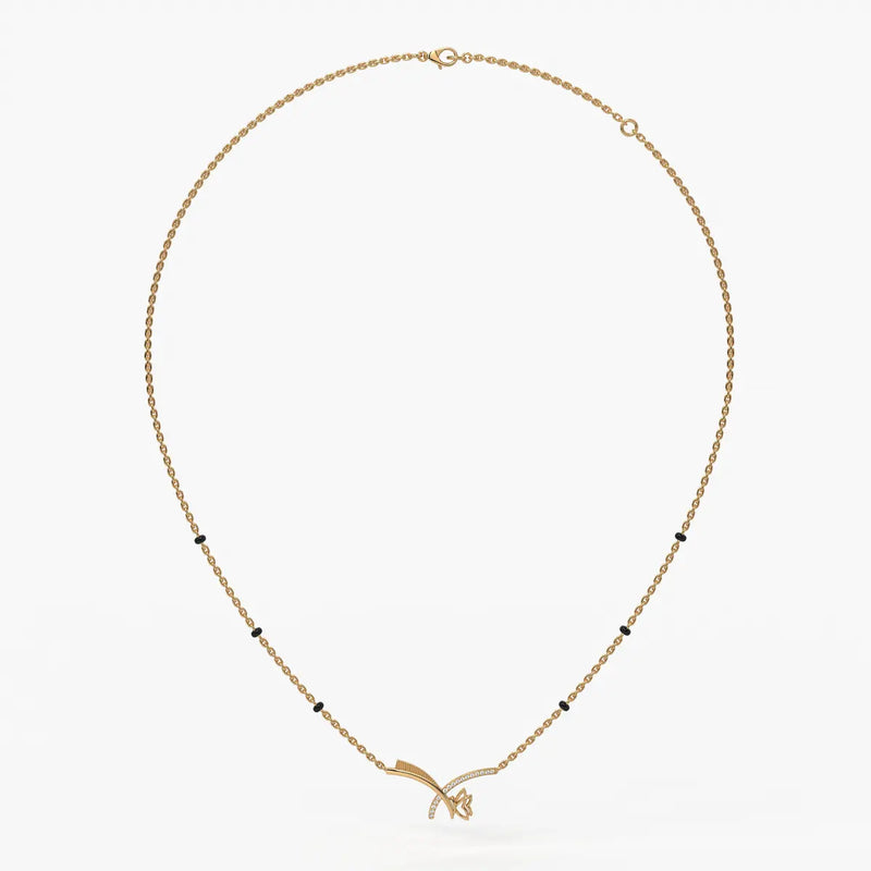 Vyelora Floral Arc Mangalsutra