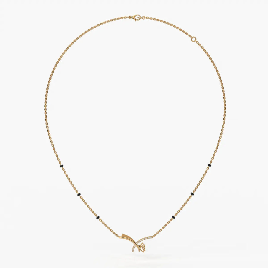 Vyelora Floral Arc Mangalsutra