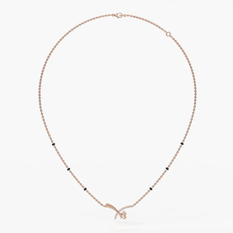 Vyelora Floral Arc Mangalsutra