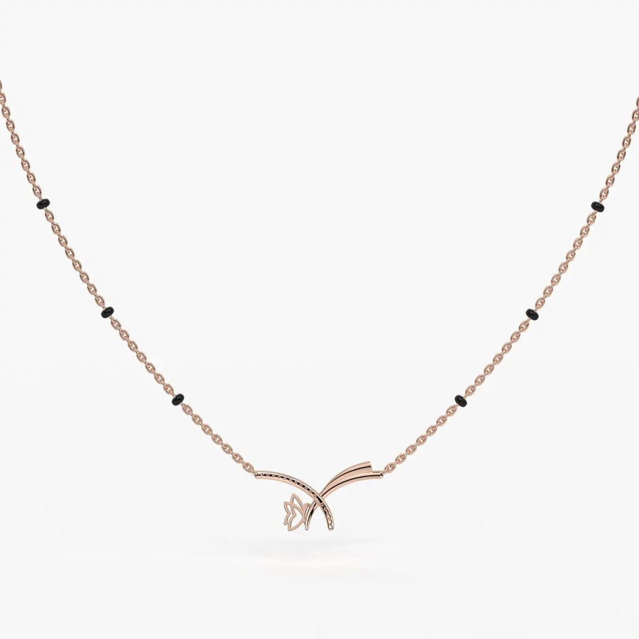 Vyelora Floral Arc Mangalsutra