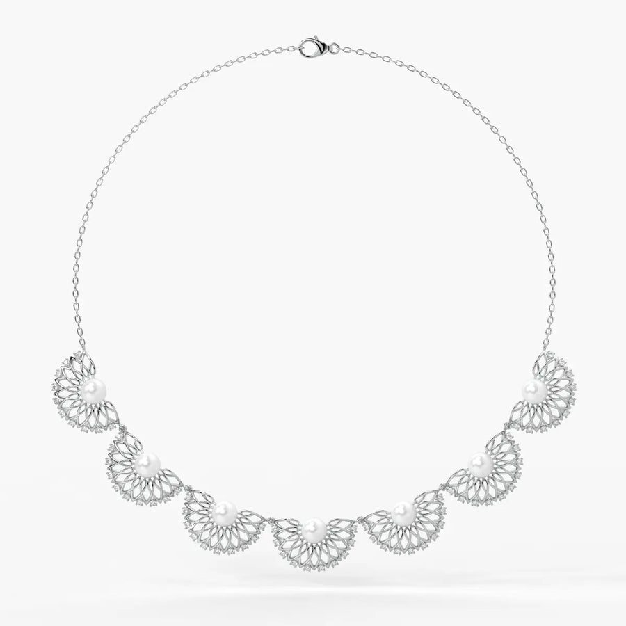 Pearl Fan Designer Necklace
