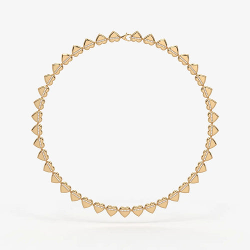 Heartline Diamond Necklace