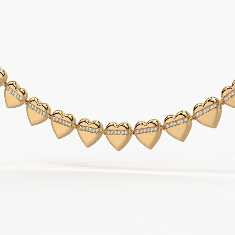 Heartline Diamond Necklace