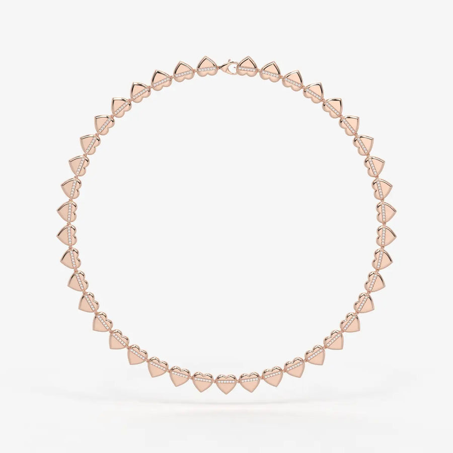 Heartline Diamond Necklace