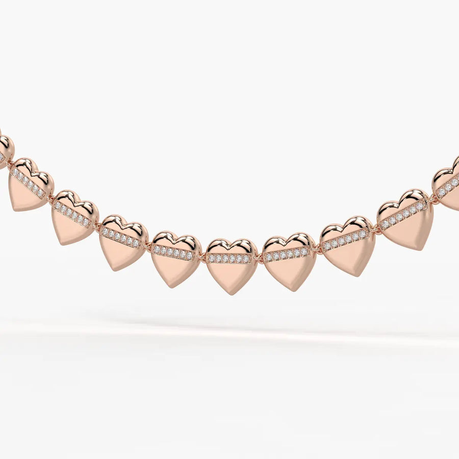 Heartline Diamond Necklace