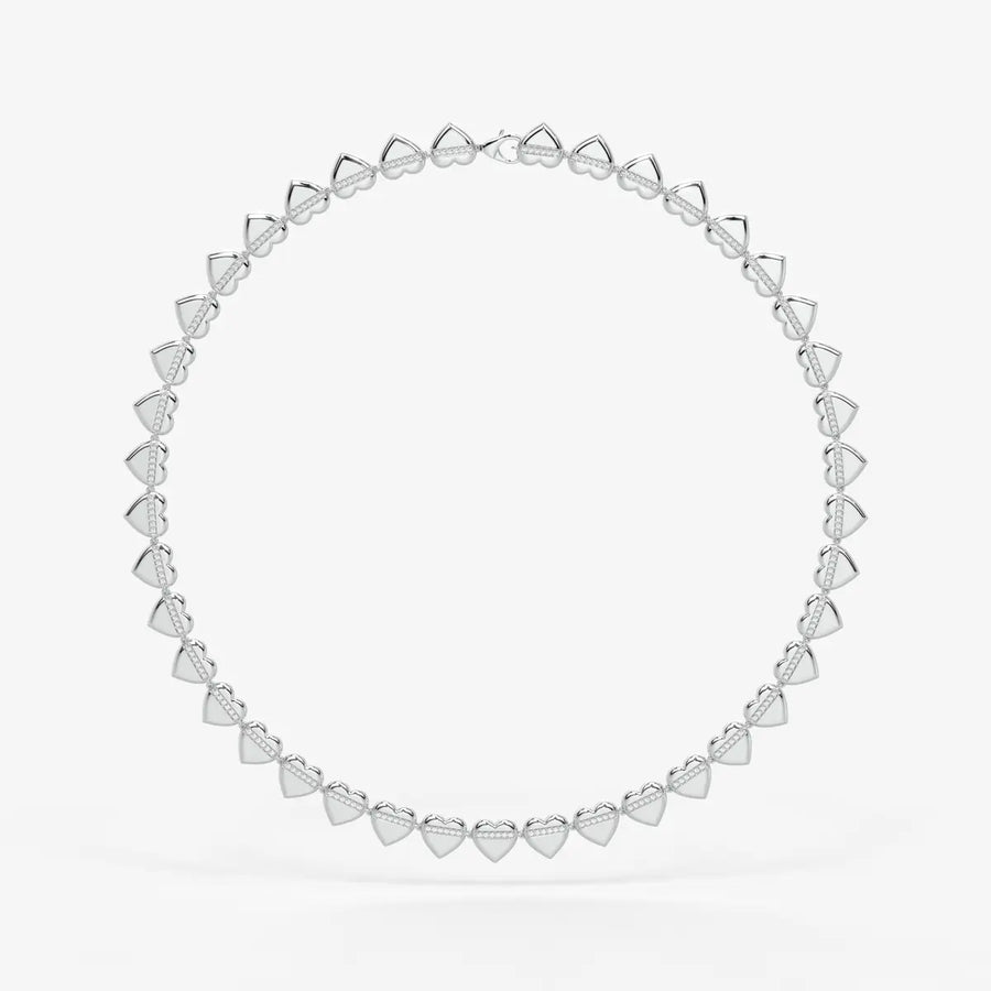 Heartline Diamond Necklace