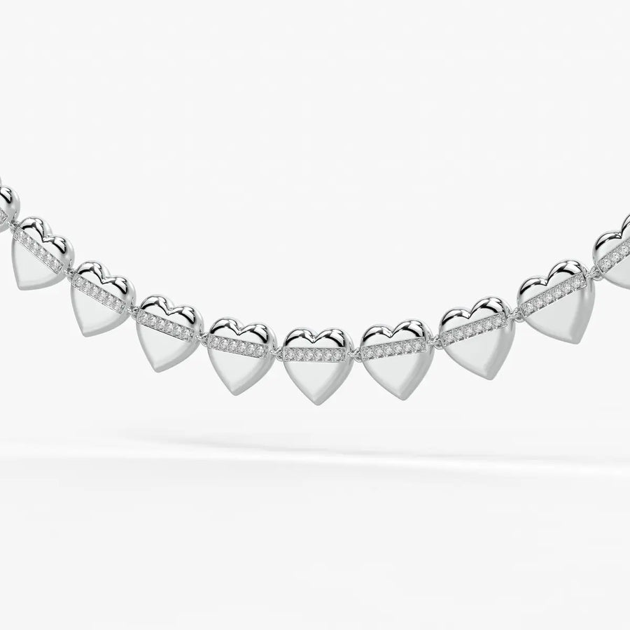 Heartline Diamond Necklace