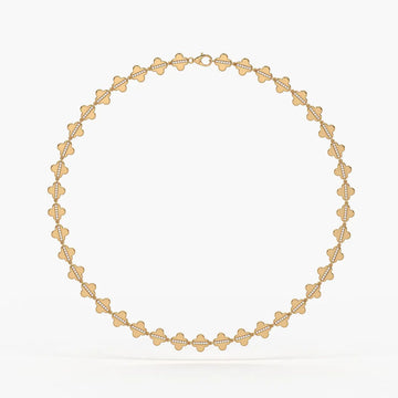 Elmira Spark Petal Weave Necklace