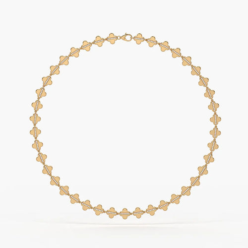 Elmira Spark Petal Weave Necklace