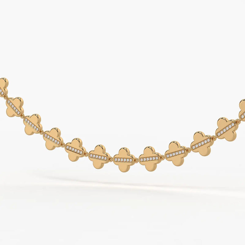 Elmira Spark Petal Weave Necklace