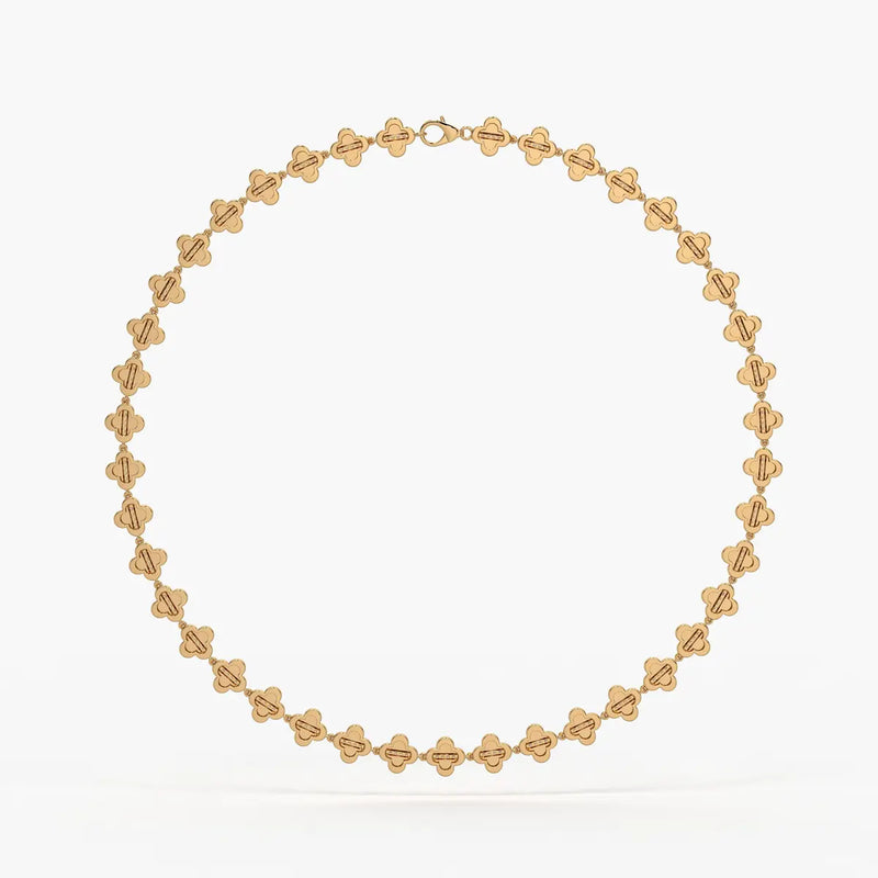Elmira Spark Petal Weave Necklace