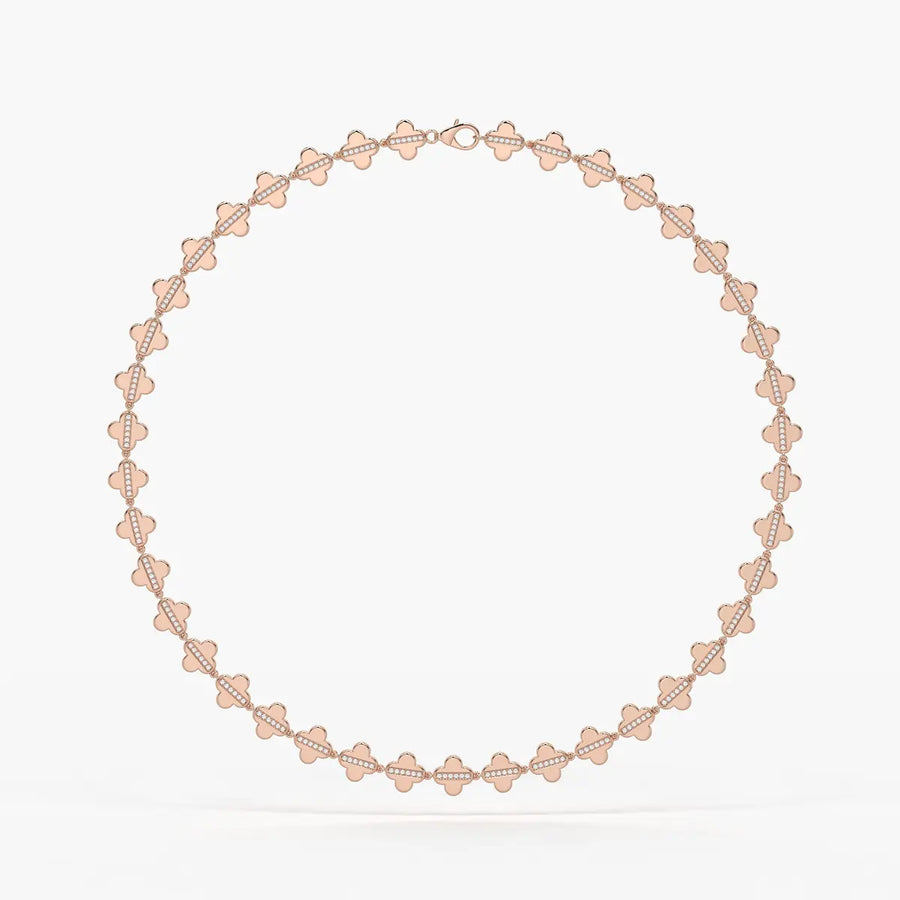 Elmira Spark Petal Weave Necklace