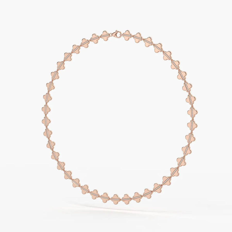 Elmira Spark Petal Weave Necklace