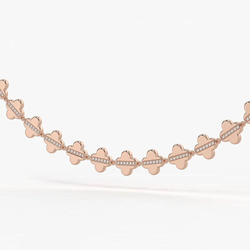 Elmira Spark Petal Weave Necklace