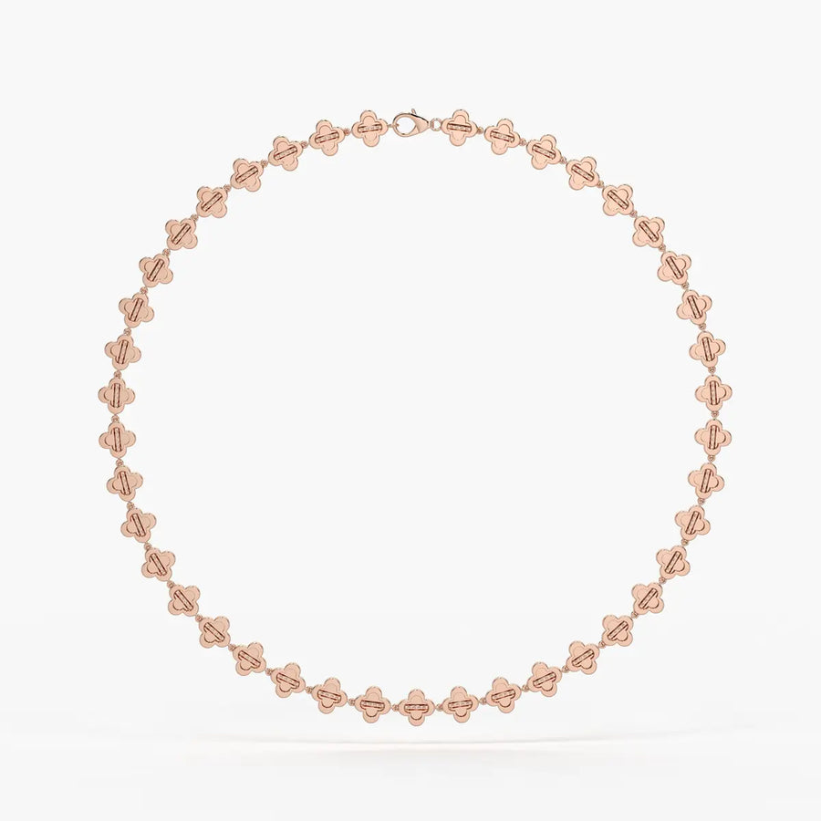 Elmira Spark Petal Weave Necklace
