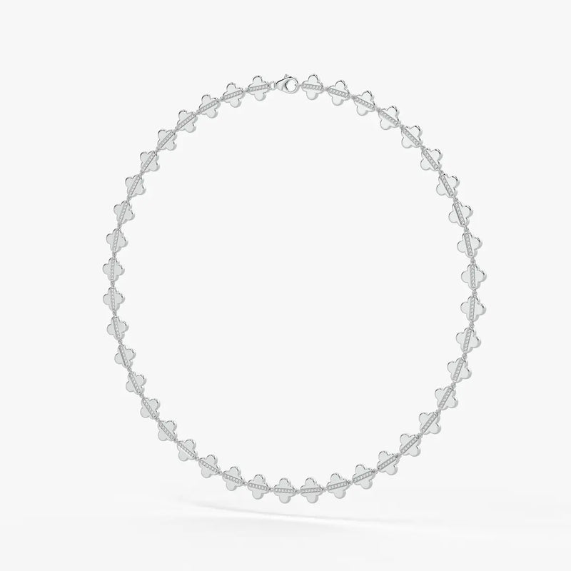 Elmira Spark Petal Weave Necklace