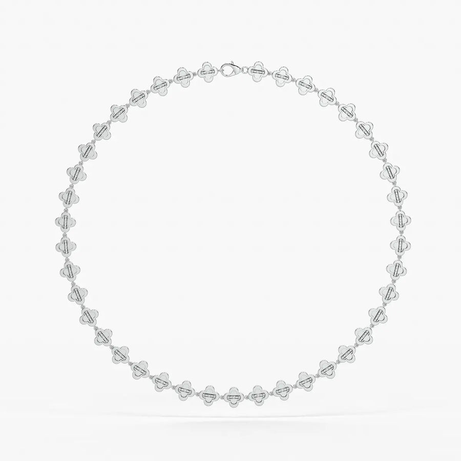 Elmira Spark Petal Weave Necklace