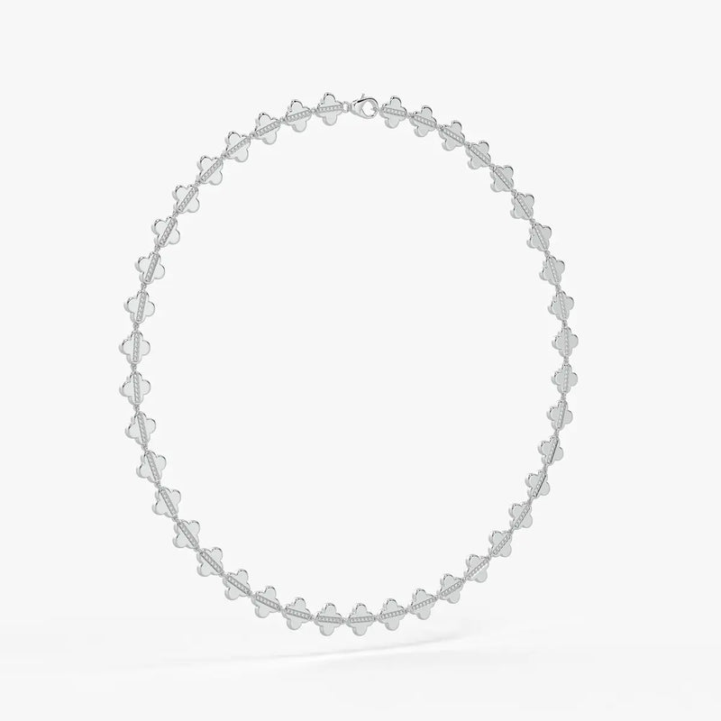 Elmira Spark Petal Weave Necklace
