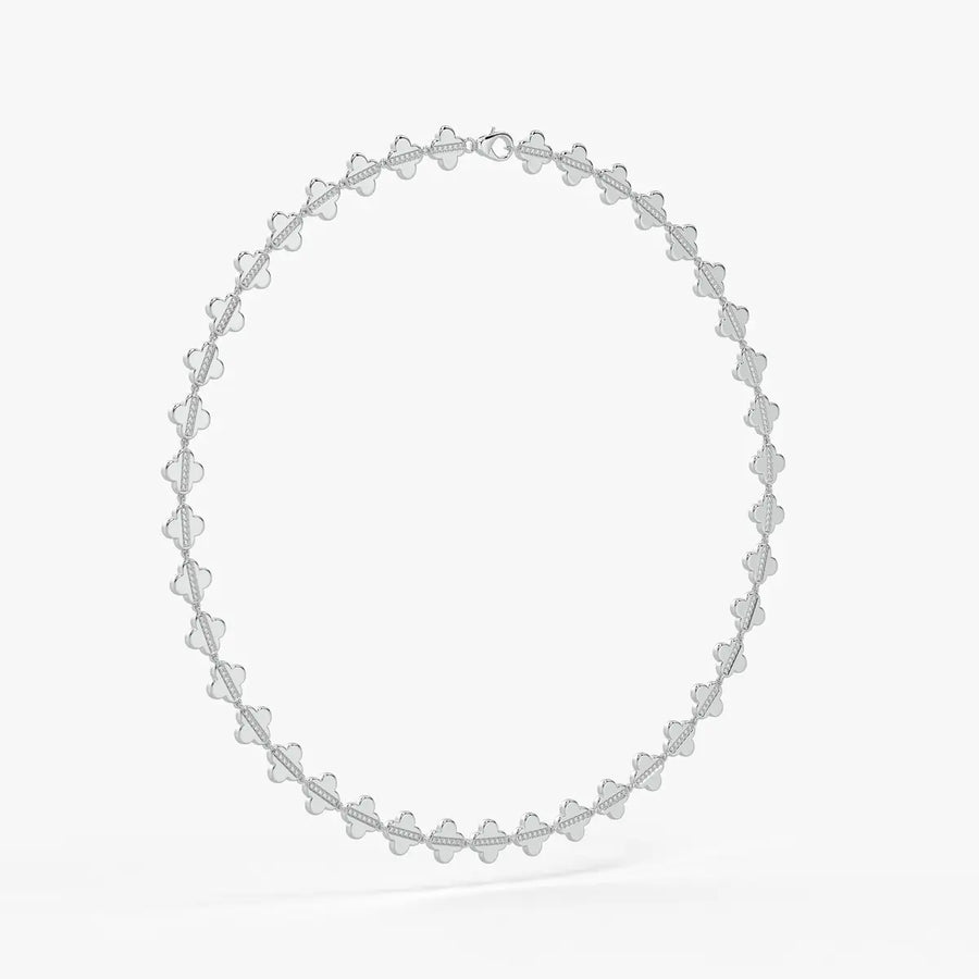 Elmira Spark Petal Weave Necklace