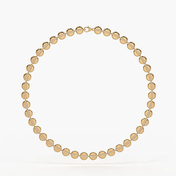 Aurevia Spark Disc Rhythm Necklace