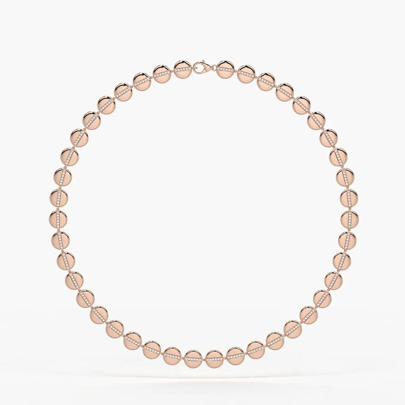 Aurevia Spark Disc Rhythm Necklace