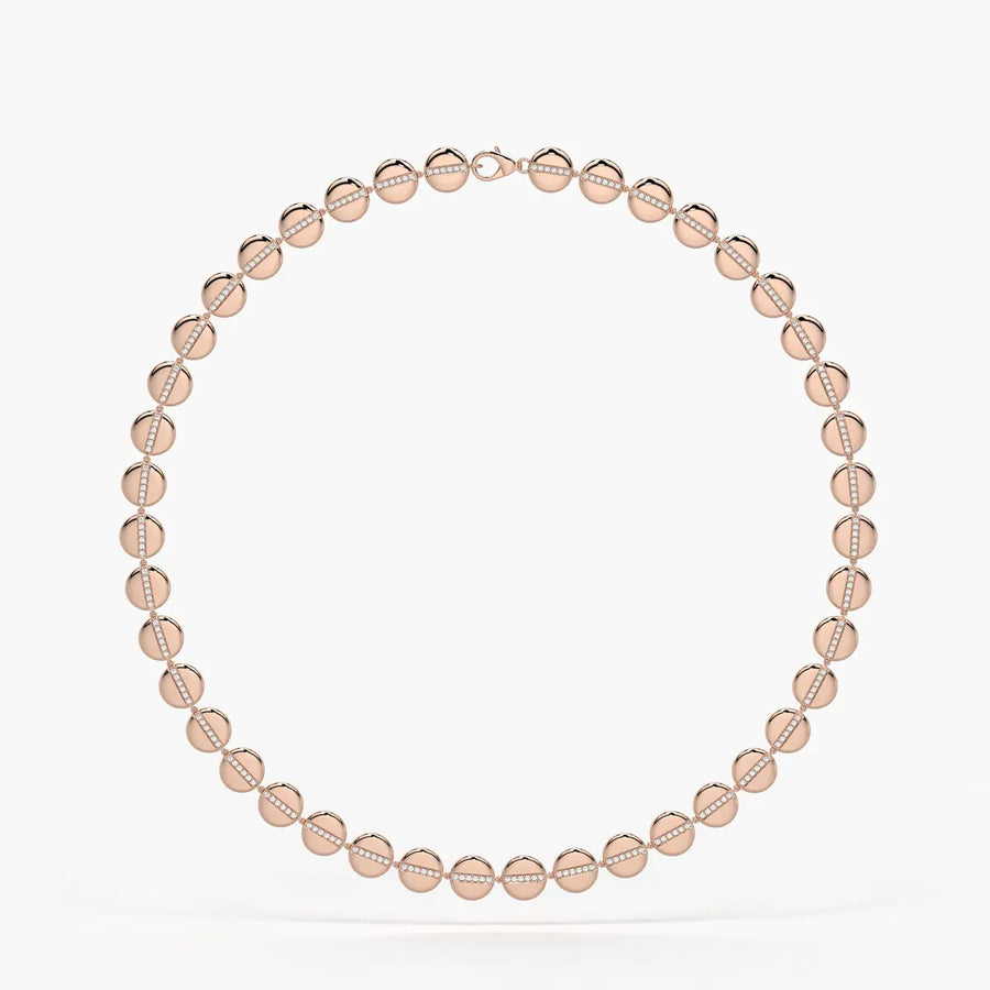Aurevia Spark Disc Rhythm Necklace