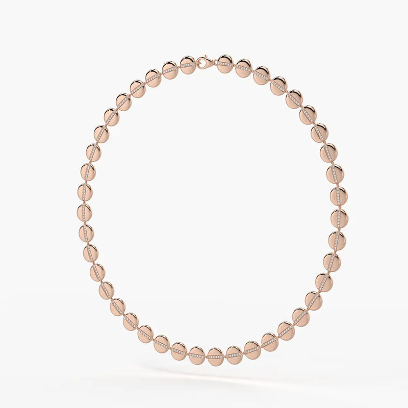 Aurevia Spark Disc Rhythm Necklace