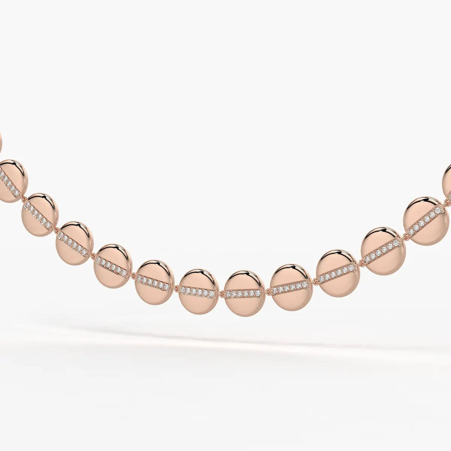Aurevia Spark Disc Rhythm Necklace