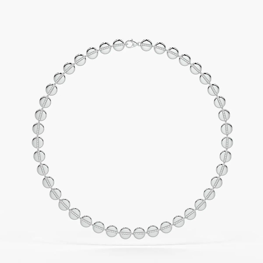 Aurevia Spark Disc Rhythm Necklace