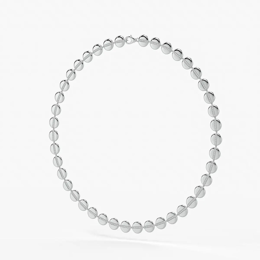 Aurevia Spark Disc Rhythm Necklace